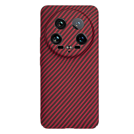 Husa de protectie Techsuit Carbonite FiberShell compatibil cu Xiaomi 14 Ultra, Rosu