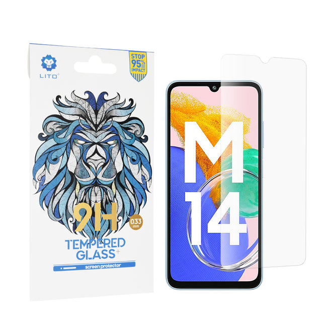 Folie de protectie Lito 2.5D Classic Glass compatibil cu Samsung Galaxy M14, Transparent