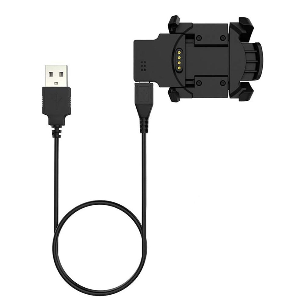 Incarcator Techsuit SmartWatch Wireless Charging Cable (TGC5), for Garmin Fenix 3 / 3 HR / 3 Sapphire with Desk Holder, 1m, Negru