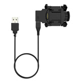 Incarcator Techsuit SmartWatch Wireless Charging Cable (TGC5), for Garmin Fenix 3 / 3 HR / 3 Sapphire with Desk Holder, 1m, Negru