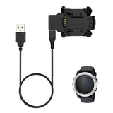 Incarcator Techsuit SmartWatch Wireless Charging Cable (TGC5), for Garmin Fenix 3 / 3 HR / 3 Sapphire with Desk Holder, 1m, Negru