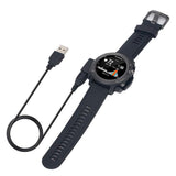Incarcator Techsuit SmartWatch Wireless Charging Cable (TGC5), for Garmin Fenix 3 / 3 HR / 3 Sapphire with Desk Holder, 1m, Negru