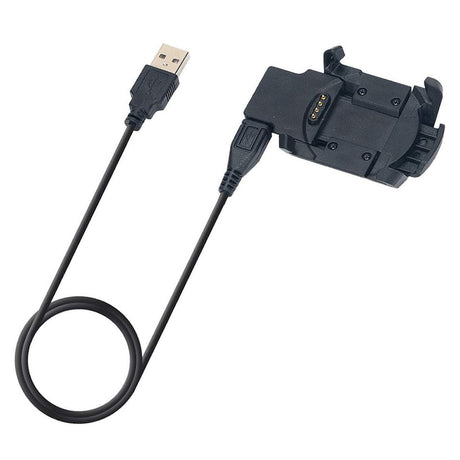 Incarcator Techsuit SmartWatch Wireless Charging Cable (TGC5), for Garmin Fenix 3 / 3 HR / 3 Sapphire with Desk Holder, 1m, Negru