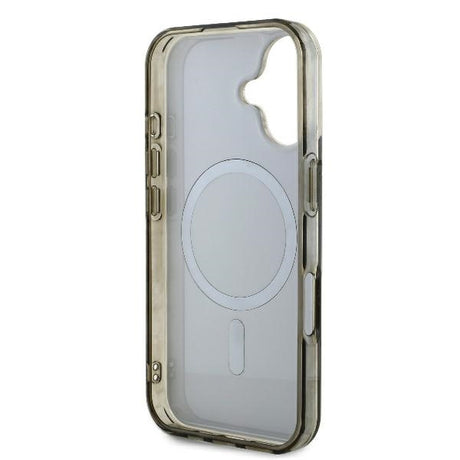 Husa de protectie Guess IML 4G Background MagSafe (GUHMP16MH4DTEW) compatibil cu iPhone 16 Plus, Maro