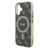Husa de protectie Guess IML 4G Background MagSafe (GUHMP16MH4DTEW) compatibil cu iPhone 16 Plus, Maro