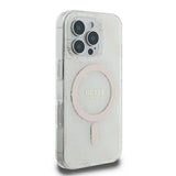 Husa de protectie Guess IML 4G Background MagSafe (GUHMP16LH4DTEH) compatibil cu iPhone 16 Pro, Alb