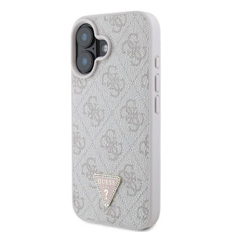 Husa de protectie Guess Leather Metal Logo Strass Crossbody (GUHCP16SP4TDSCPB) compatibil cu iPhone 16, Albastru