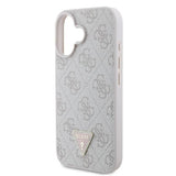 Husa de protectie Guess Leather Metal Logo Strass Crossbody (GUHCP16SP4TDSCPB) compatibil cu iPhone 16, Albastru