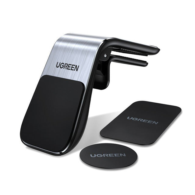 Suport Ugreen LP290 (80712B), Waterfall-Shaped, Magnetic Grip for Air Vent, Argintiu