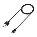Incarcator Techsuit SmartWatch Wireless Charging Cable (TGC1), for Garmin Fenix 5/5 Plus/6/6X/7X / Vivoactive 3/5, USB, 5W, 1m, Negru