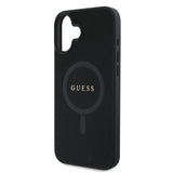 Husa de protectie Guess Saffiano Classic Logo MagSafe (GUHMP16MPSAHMCK) compatibil cu iPhone 16 Plus, Negru