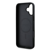 Husa de protectie Guess Saffiano Classic Logo MagSafe (GUHMP16MPSAHMCK) compatibil cu iPhone 16 Plus, Negru