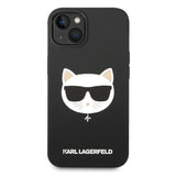 Husa de protectie Karl Lagerfeld Silicone MagSafe (KLHMP14MSLCHBK) compatibil cu iPhone 14 Plus, Choupette Head