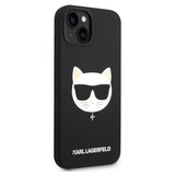 Husa de protectie Karl Lagerfeld Silicone MagSafe (KLHMP14MSLCHBK) compatibil cu iPhone 14 Plus, Choupette Head