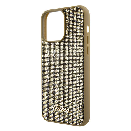 Husa de protectie Guess Disco Metal Script (GUHCP15XPMSDGSD) compatibil cu iPhone 15 Pro Max, Auriu