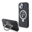 Husa de protectie Karl Lagerfeld Hardcase Ring Stand MagSafe (KLHMP15SHMRSKCK) compatibil cu iPhone 15, Karl&Choupette