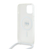 Husa de protectie Karl Lagerfeld IML Crossbody MagSafe (KLHMP15SHCKHNT) compatibil cu iPhone 15, Karl Head