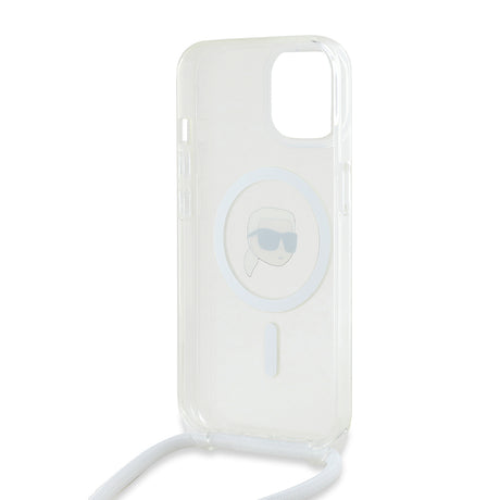 Husa de protectie Karl Lagerfeld IML Crossbody MagSafe (KLHMP15SHCKHNT) compatibil cu iPhone 15, Karl Head
