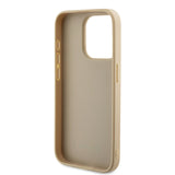 Husa de protectie Guess Saffiano Iridescent Script (GUHCP15LPSAIRSD) compatibil cu iPhone 15 Pro, Auriu