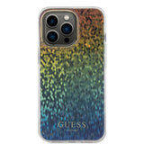 Husa de protectie Guess Hardcase IML Faceted Mirror Disco Iridescent (GUHCP15XHDECMI) compatibil cu iPhone 15 Pro Max, Multicolor