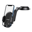 Suport Ugreen LP405 (20473), Waterfall-Shaped with Suction Cup for Dashboard, 360°, 4.7″- 7.2″ Phones, Negru