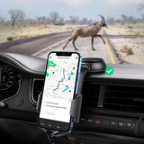 Suport Ugreen LP405 (20473), Waterfall-Shaped with Suction Cup for Dashboard, 360°, 4.7″- 7.2″ Phones, Negru