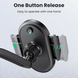 Suport Ugreen LP405 (20473), Waterfall-Shaped with Suction Cup for Dashboard, 360°, 4.7″- 7.2″ Phones, Negru
