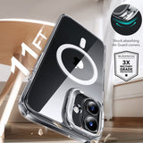 Folie de protectie ESR Classic Hybrid HaloLock Kickstand + Tempered Glass compatibil cu iPhone 16 Plus, Transparent