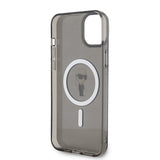 Husa de protectie Karl Lagerfeld IML MagSafe (KLHMP15MHFCKNOK) compatibil cu iPhone 15 Plus, Negru Ikonik