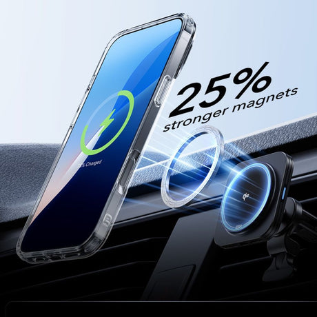 Folie de protectie ESR Classic Hybrid HaloLock Kickstand + Tempered Glass compatibil cu iPhone 16 Pro Max, Transparent