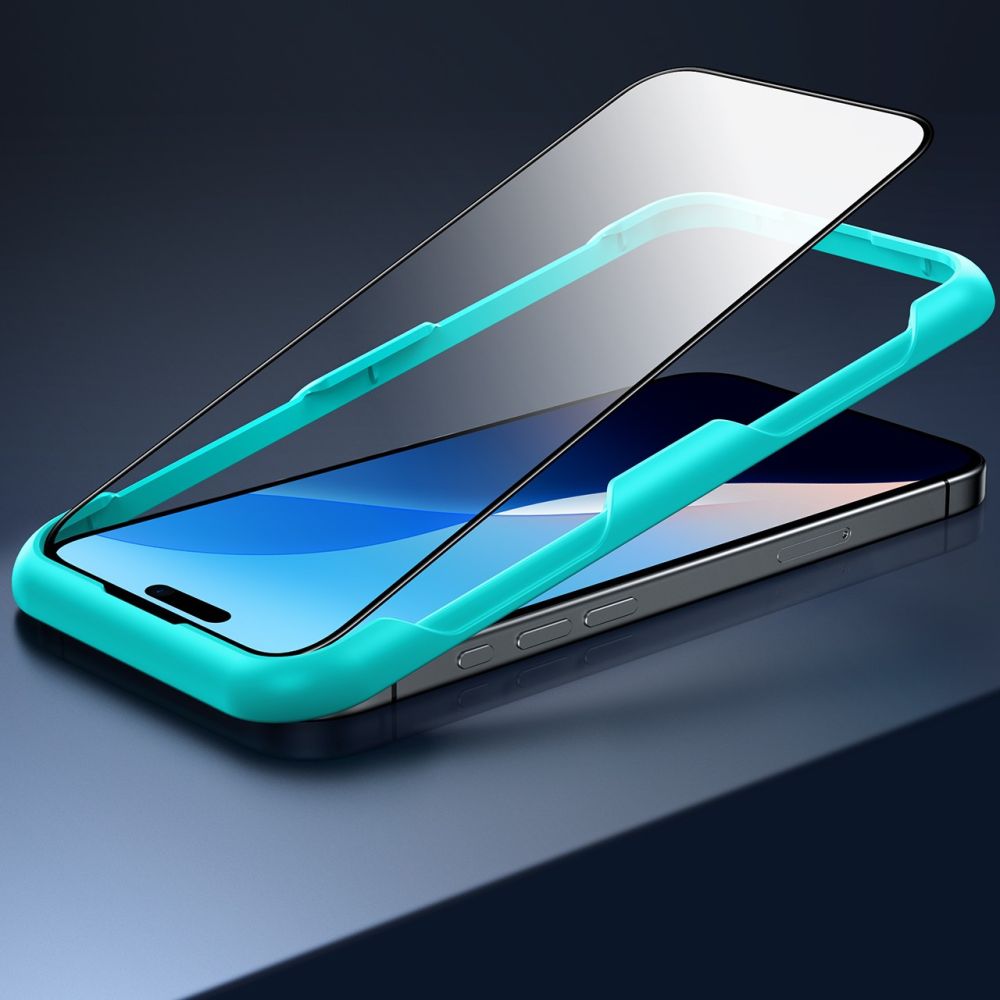 Folie de protectie ESR Tempered Glass (set de 2) compatibil cu iPhone 16 Pro Max, Negru