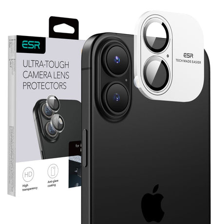 Folie de protectie ESR Armorite Camera Lens Protectors compatibil cu iPhone 16 / iPhone 16 Plus / iPhone 17, Transparent