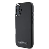 Husa de protectie Karl Lagerfeld Leather MagSafe (KLHMP16SPGMSRPK) compatibil cu iPhone 16, FW Metal Plate