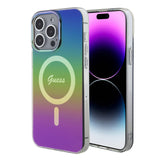 Husa de protectie Guess IML Iridescent MagSafe (GUHMP15LHITSK) compatibil cu iPhone 15 Pro, Curcubeu