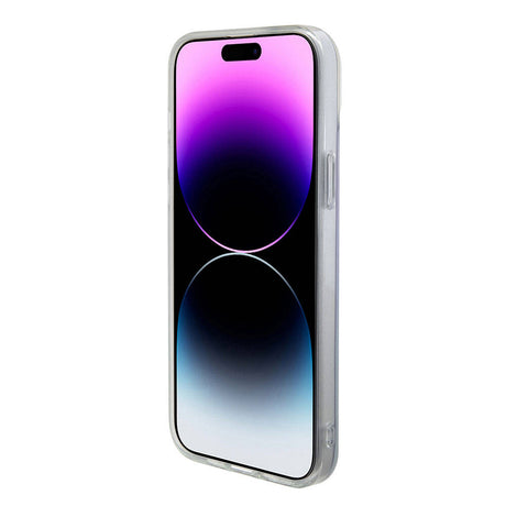 Husa de protectie Guess IML Iridescent MagSafe (GUHMP15SHITSU) compatibil cu iPhone 15, Mov