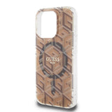 Husa de protectie Guess IML GCube MagSafe (GUHMP15XHGCUSTGW) compatibil cu iPhone 15 Pro Max, Maro