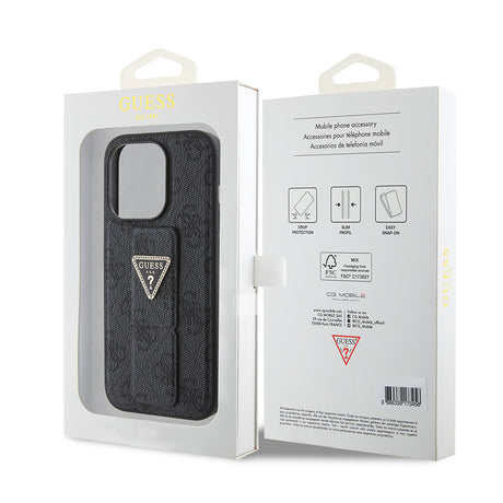 Husă Guess pentru iPhone 15 Pro, neagră