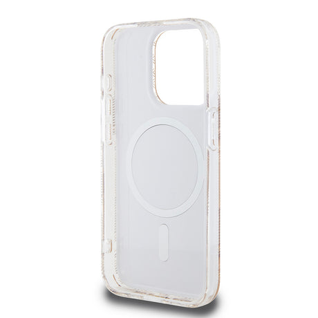 Husa de protectie Guess IML GCube MagSafe (GUHMP15LHGCUSTGW) compatibil cu iPhone 15 Pro, Maro
