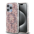 Husa de protectie Guess IML GCube MagSafe (GUHMP15LHGCUSTGP) compatibil cu iPhone 15 Pro, Roz