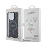 Husa de protectie Guess IML GCube MagSafe (GUHMP15LHGCUSTGK) compatibil cu iPhone 15 Pro, Negru