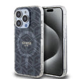 Husa de protectie Guess IML GCube MagSafe (GUHMP15LHGCUSTGK) compatibil cu iPhone 15 Pro, Negru