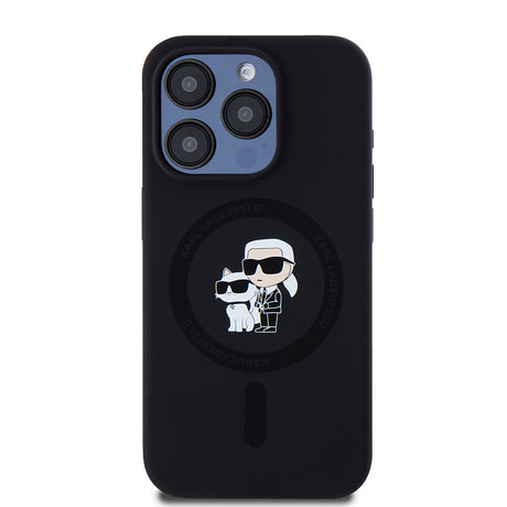 Husa de protectie Karl Lagerfeld compatibil cu iPhone 15 Pro, Negru