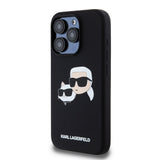 Husa de protectie Karl Lagerfeld Silicone MagSafe (KLHMP15LSKCHPPLK) compatibil cu iPhone 15 Pro, Karl&Choupette Head