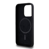 Husa de protectie Karl Lagerfeld Silicone MagSafe (KLHMP15LSKCHPPLK) compatibil cu iPhone 15 Pro, Karl&Choupette Head