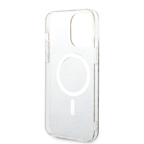 Husa de protectie Guess IML 4G MagSafe (GUHMP15LH4STW) compatibil cu iPhone 15 Pro, Maro