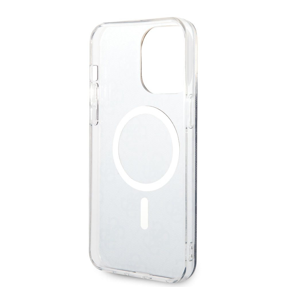 Husa de protectie Guess IML 4G MagSafe (GUHMP15LH4STK) compatibil cu iPhone 15 Pro, Negru