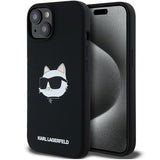 Husa de protectie Karl Lagerfeld Silicone MagSafe (KLHMP15MSCHPPLK) compatibil cu iPhone 15 Plus, Choupette Head
