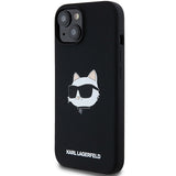 Husa de protectie Karl Lagerfeld Silicone MagSafe (KLHMP15MSCHPPLK) compatibil cu iPhone 15 Plus, Choupette Head