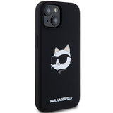 Husa de protectie Karl Lagerfeld Silicone MagSafe (KLHMP15MSCHPPLK) compatibil cu iPhone 15 Plus, Choupette Head