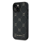 Husa de protectie Karl Lagerfeld Leather MagSafe (KLHMP15MPGKHPHK) compatibil cu iPhone 15 Plus, Karl Head